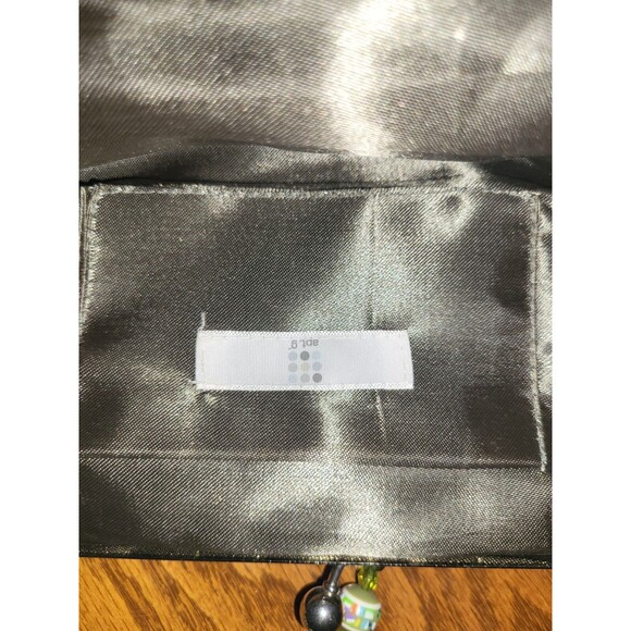 Apt 9 Forest Green Embroided Embellished Clutch Handbag - Picture 7 of 9